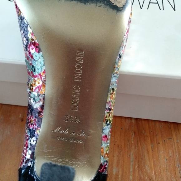Luciano Padovan sequined heels - Picture 3 of 7